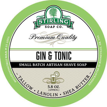 Stirling Soap Co. Gin & Tonic Shaving Collection