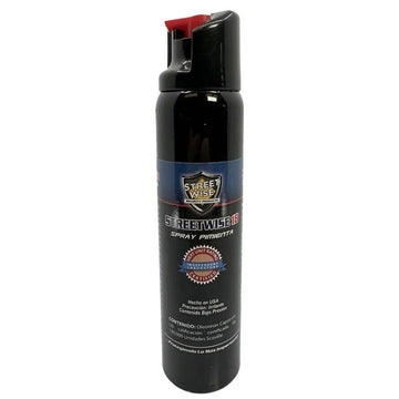 Streetwise 18 Pepper Spray 4.4 oz. Twist Lock (With Spanish Label And Back Card)