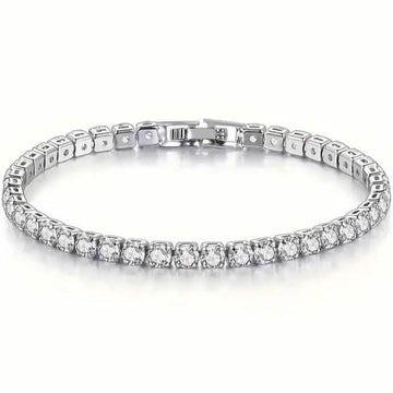 Tennis Single Row Synthetic Zircon Bracelet