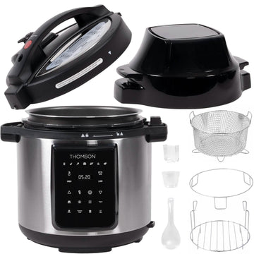 Thomson 9-in-1 Pressure, Slow Cooker, Air Fryer and More, with 6.5 QT Capacity