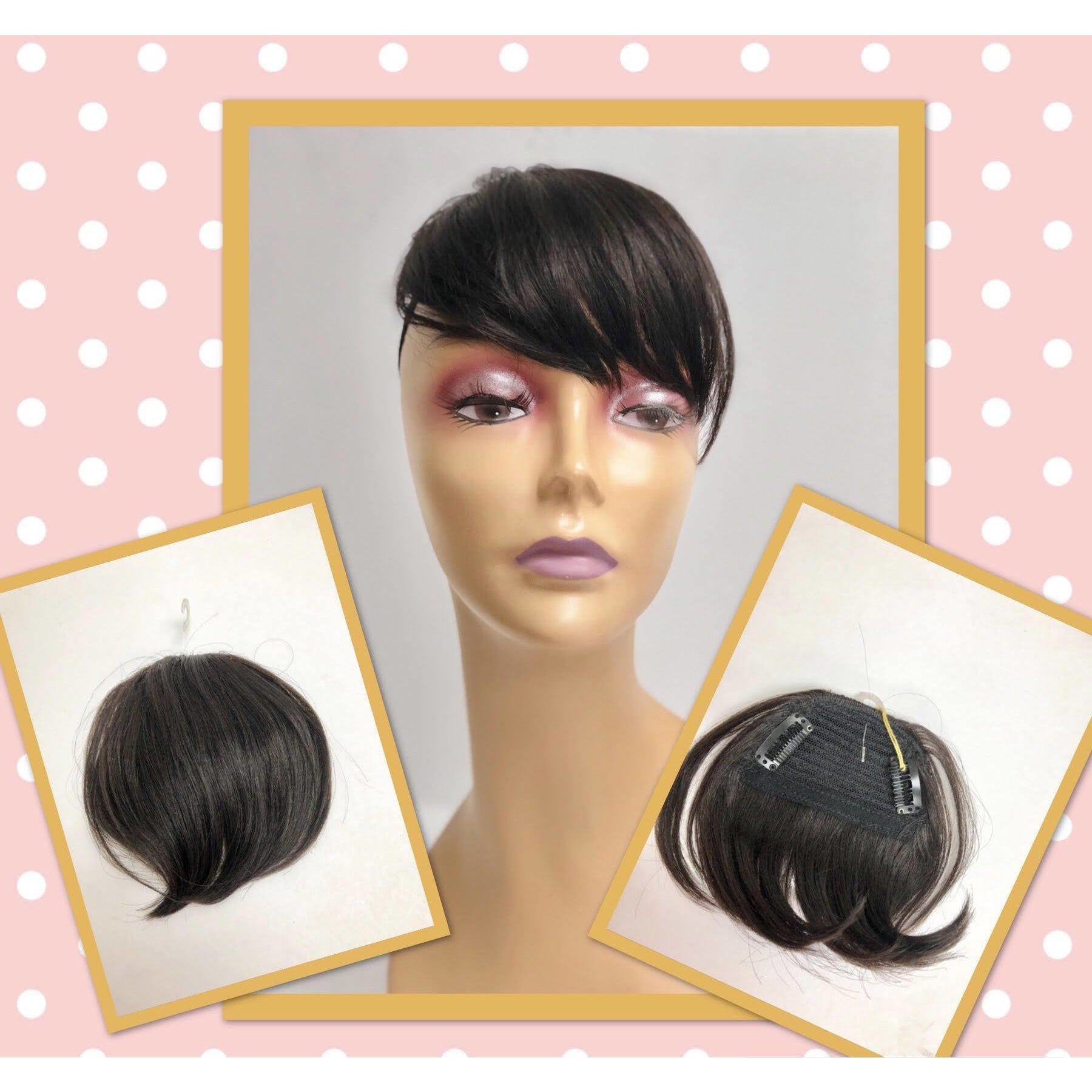 Unique 100% Human Hair Bang Piece