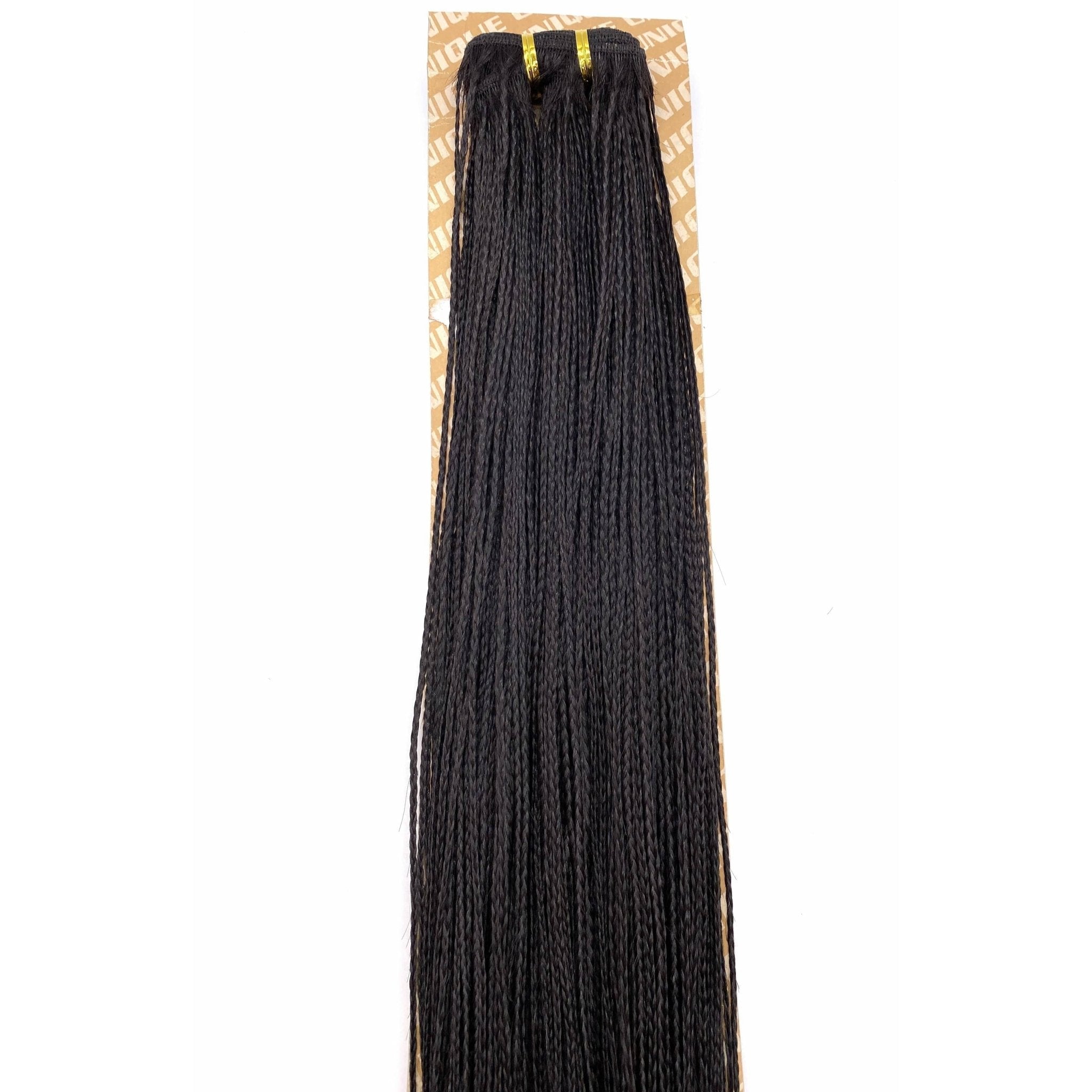 Unique Micro Braid  14" T1B Burgundy / 100% Human Hair