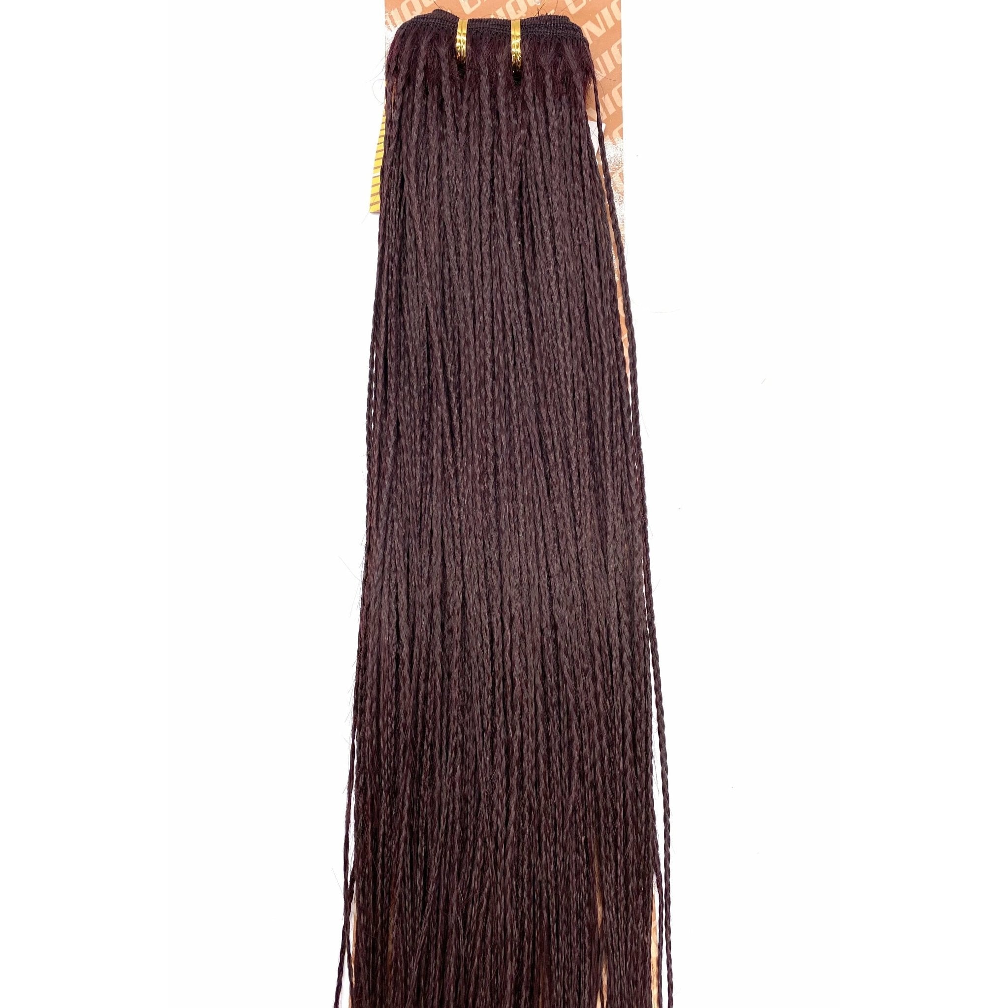 Unique Micro Braid  14" T1B Burgundy / 100% Human Hair
