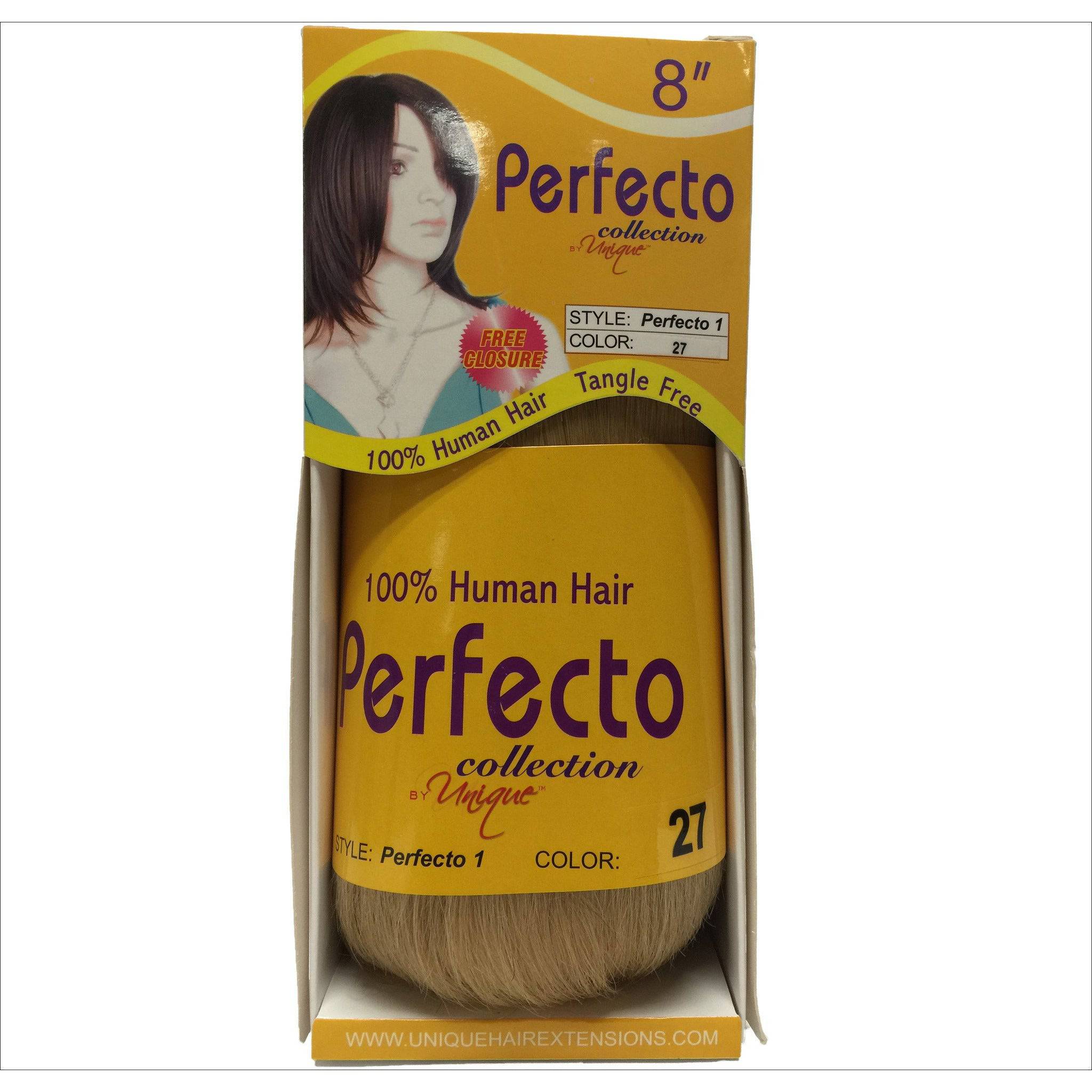 Unique's Perfecto 1 Bump Hair 8"  / 100% Human Hair