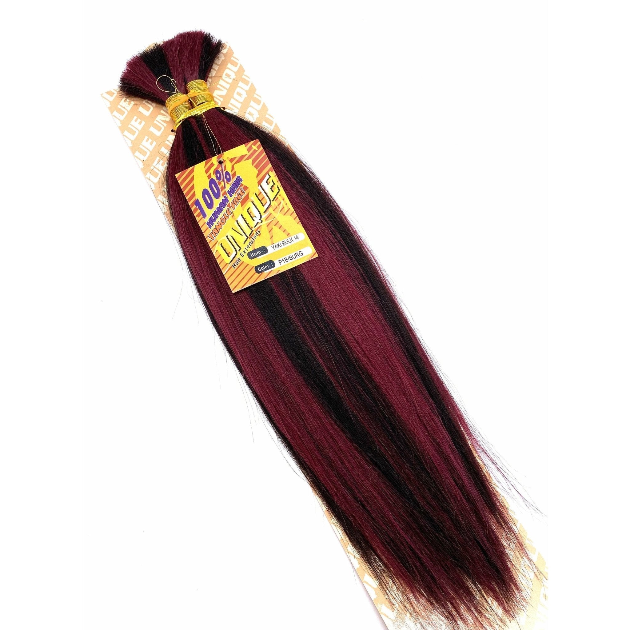 Unique's Yaki Bulk / 100% Human Hair 14"