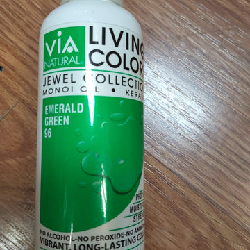 Via Living Colors Semi-Permanent Hair Color, Emerald Green #96