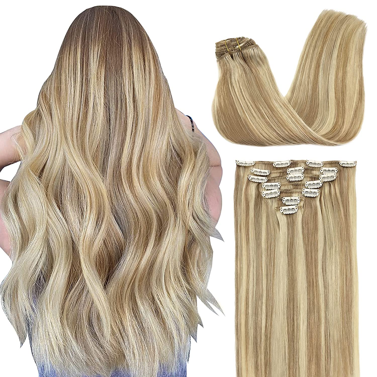VIP Clip Extensions / Silky Straight - 18" (140 g ) ClipeX System