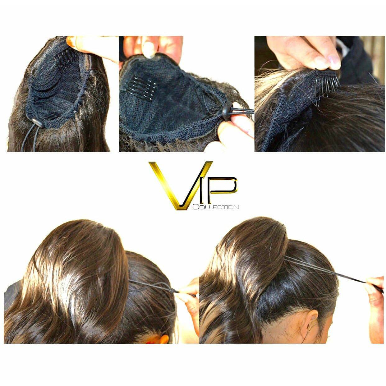 VIP Synthetic Claw Clip Ponytail - Sapphire