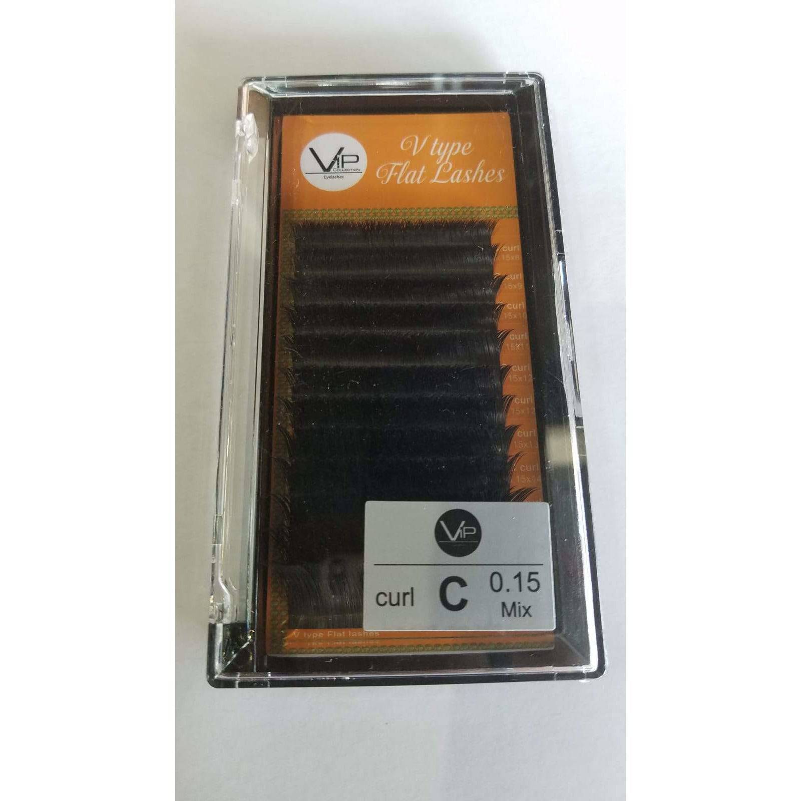 VIP - V Type Flat Lashes - 12 lines 0.15mm C curl