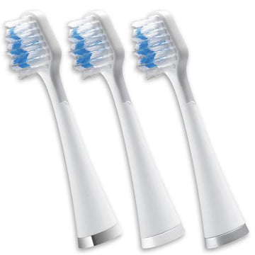 Waterpik Triple Sonic Replacement Brush Heads STRB-3WW, White, 3-Pack – Fits Complete Care 5.0 & 9.0