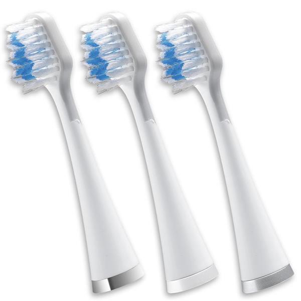 Waterpik Triple Sonic Replacement Brush Heads STRB-3WW, White, 3-Pack – Fits Complete Care 5.0 & 9.0