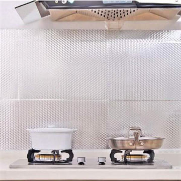 Waterproof Oil Proof Aluminum Foil Self Adhesive Wall Sticker