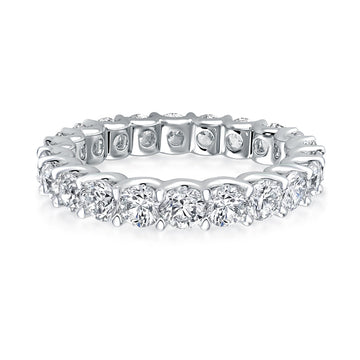 Rodiffy Moissanite 2.5 Ct Round Cut Women's Wedding Band