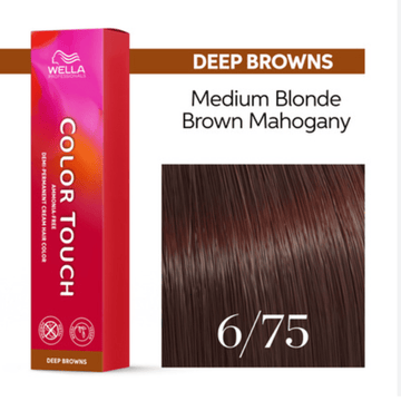 Wella Color Touch 6/75 Dark Blonde Brown Red Violet 2 oz