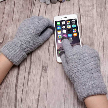Winter Knitted Touch Screen Gloves