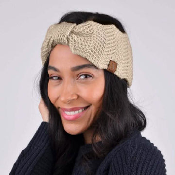 Women's Knotted Knit Winter Head Band