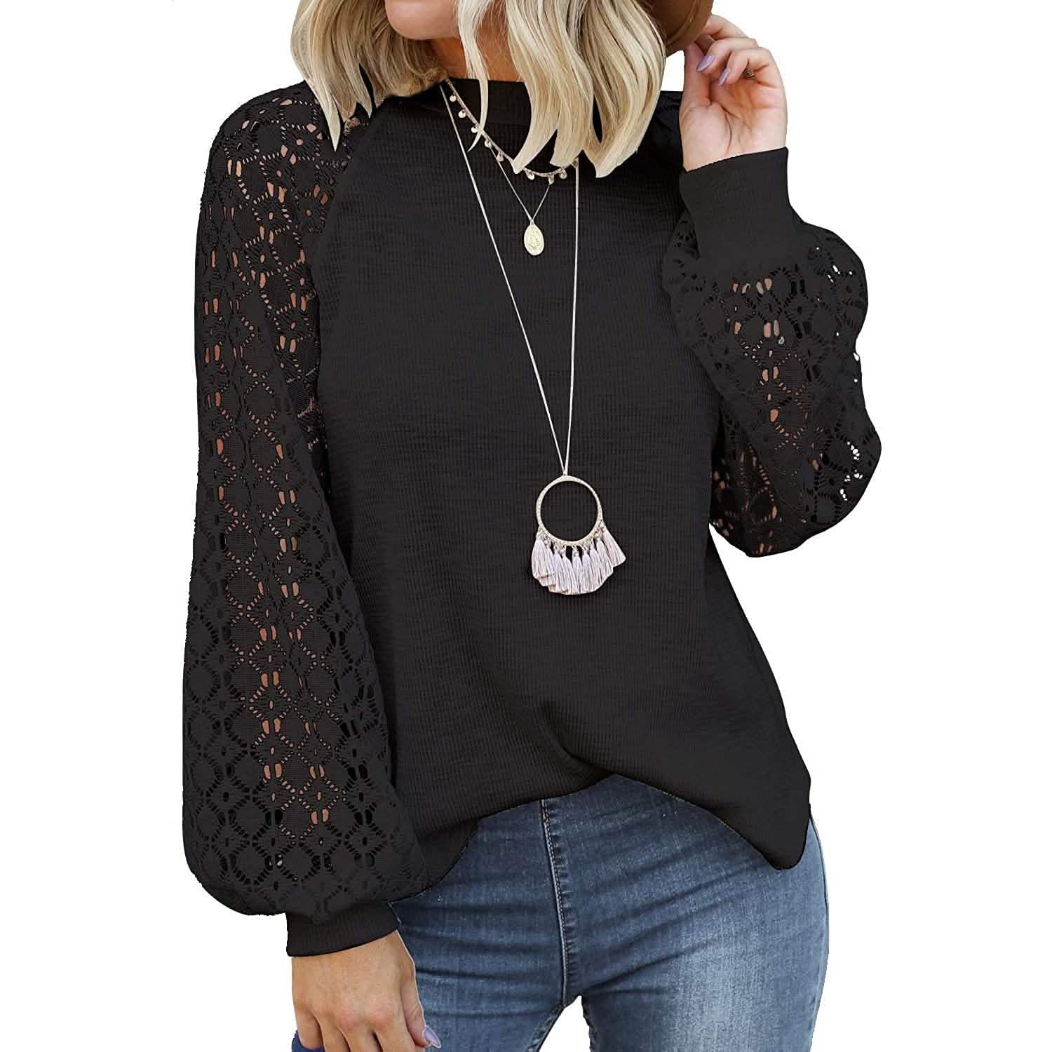 Women's Long Sleeve Lace Top
