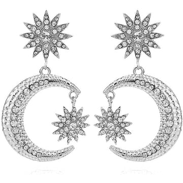 Women's Rhinestone Punk Earrings