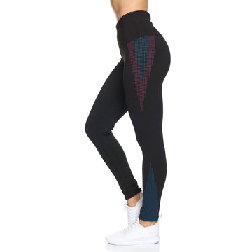 Women's Rubber Dotted High Waist Full Length Legging