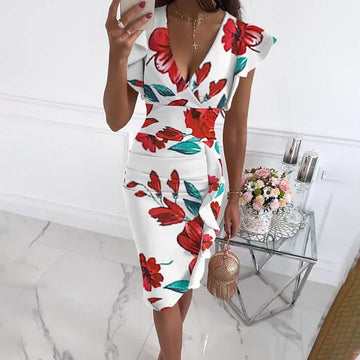 Women's Sheath Knee Length Dress