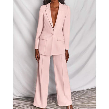 Women's Suits Regular Pocket Coat Formal Fashion
